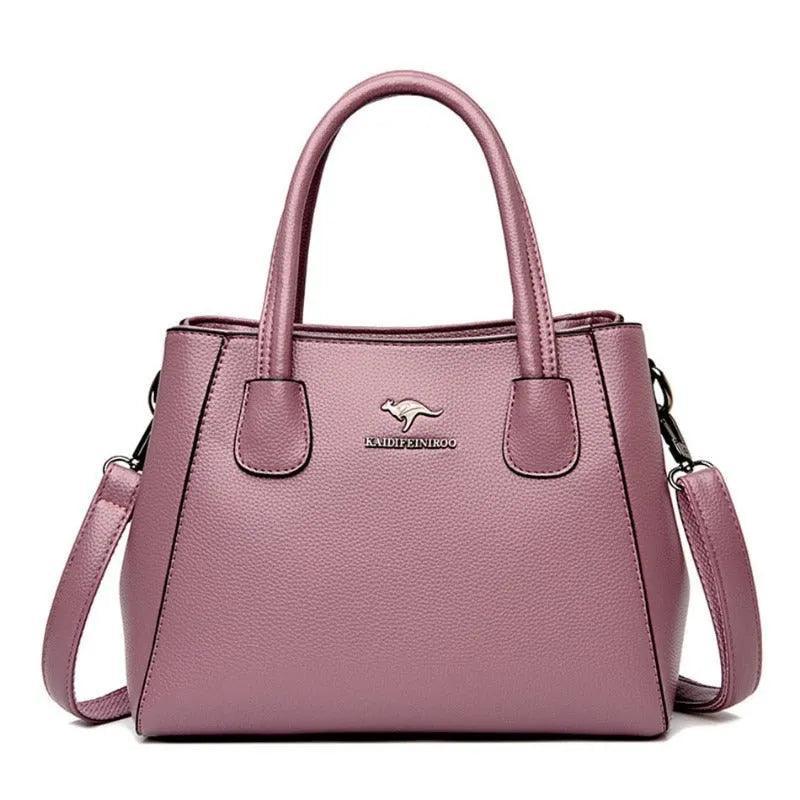 Bolsa Feminina de Couro Legítimo Transversal - Quality - LuxoCouer