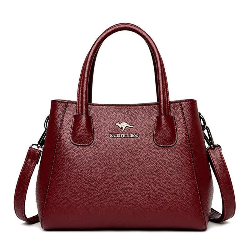 Bolsa Feminina de Couro Legítimo Transversal - Quality - LuxoCouer