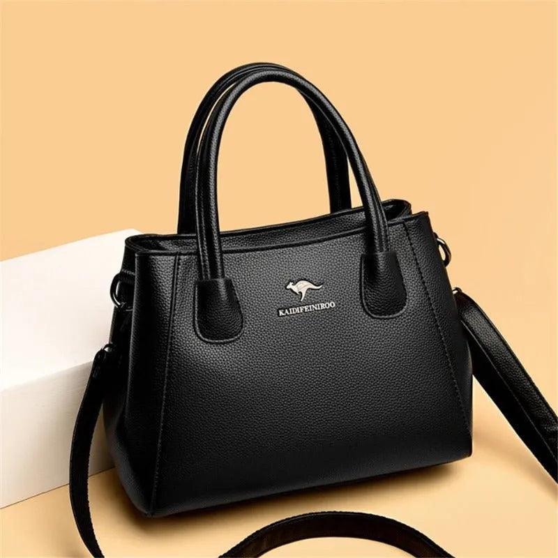 Bolsa Feminina de Couro Legítimo Transversal - Quality - LuxoCouer