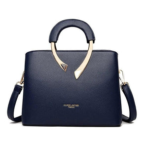 Bolsa Feminina de Couro Legítimo Transversal - Uiva - LuxoCouer