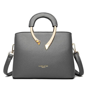 Bolsa Feminina de Couro Legítimo Transversal - Uiva - LuxoCouer