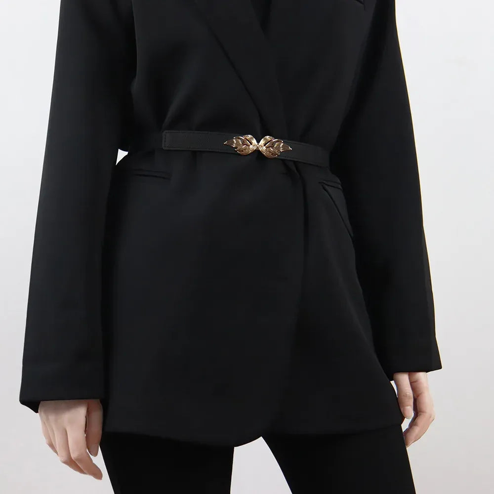 Cinto Feminino em Couro Legítimo com Elastico - Amour
