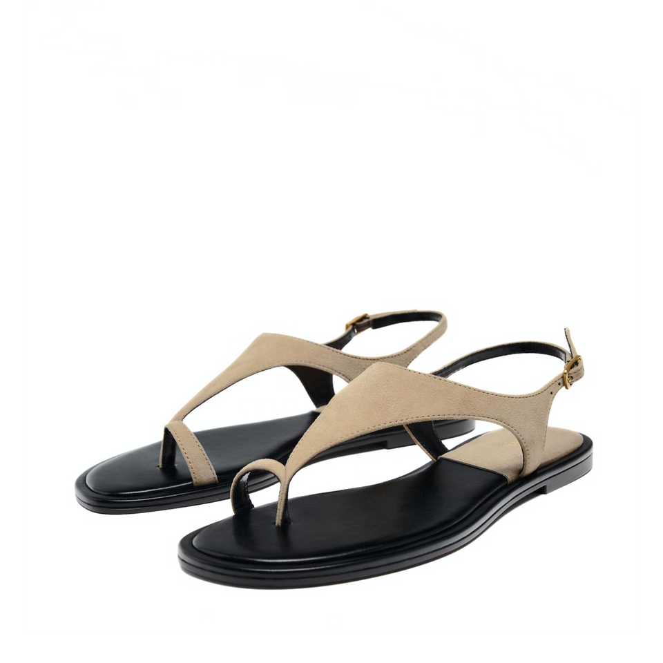 Sandália Rasteira Suede Vintage Tatienne