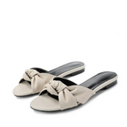 Sandália Couro Legítimo Rasteira Nó