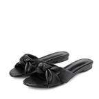 Sandália Couro Legítimo Rasteira Nó