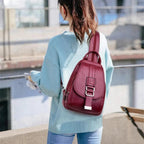 Mochila Feminina em Couro Legítimo - Moon