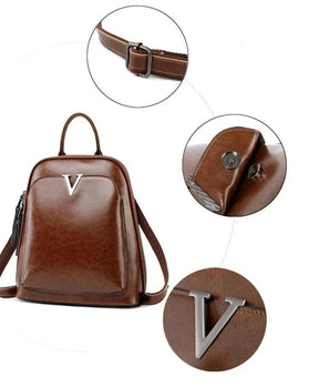 Mochila Feminina em Couro Legítimo - Delphine