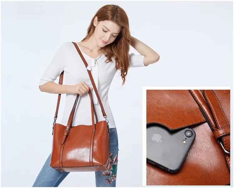 Bolsa em Couro Legítimo- Mother