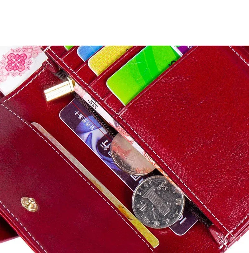 Carteira Feminina em Couro Legítimo - Evelyne